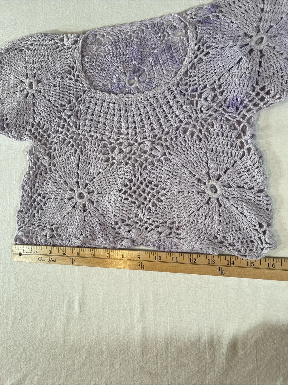 Handmade delicate crochet